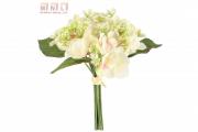 Māksligie ziedi hortenzijas pušķis 26cm 