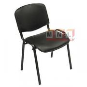 Apmeklētāju krēsls ISO black V-4 (melns PVC)