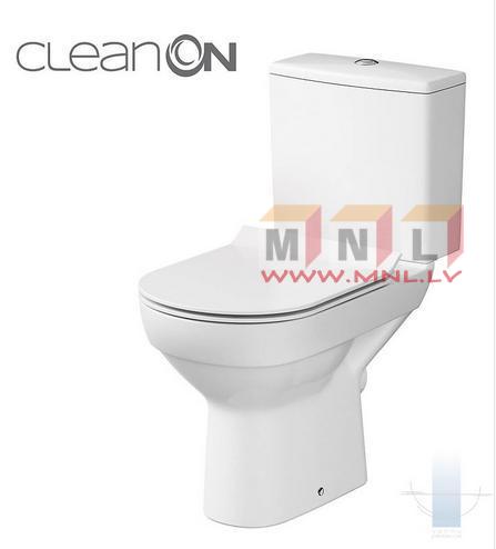 CERSANIT WC kompakts CITY CleanOn 3/6L ar Soft Close vāku 