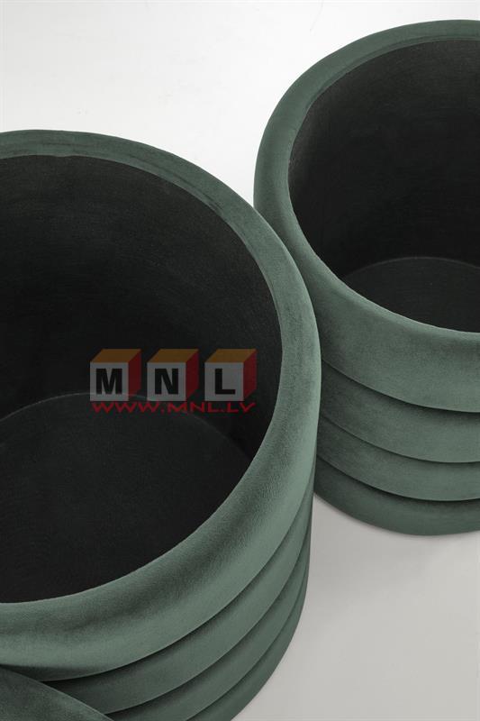 Pufs, t.zaļš (kompl.)