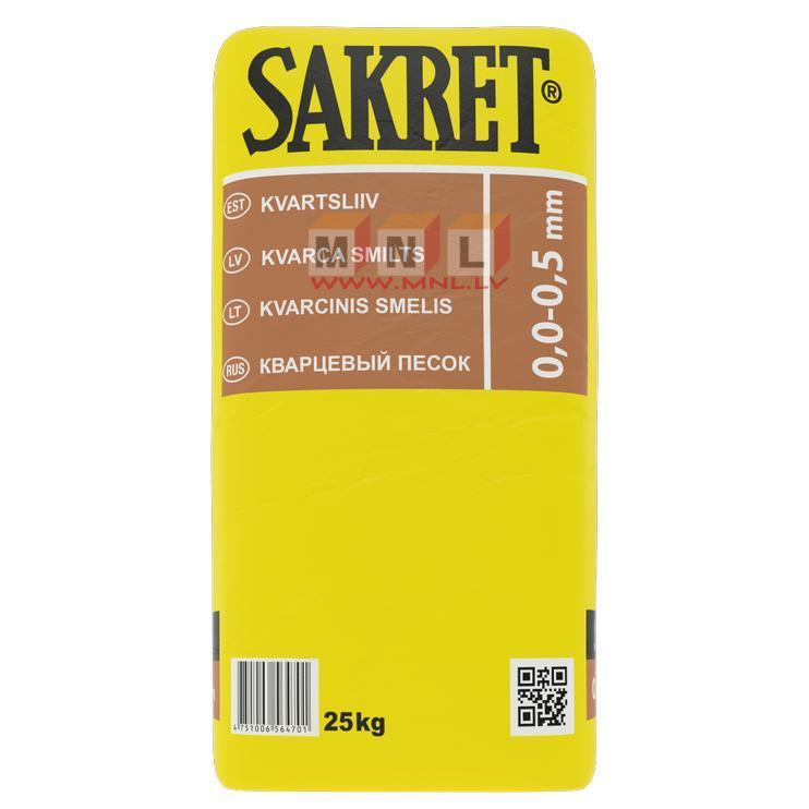SAKRET QS (0-0.5mm) Kvarca smiltis 25kg